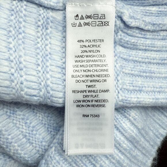 Sincerely Jules Powder Blue Chunky Knit Boxy Sweater NWT Size XL - Picture 10 of 10